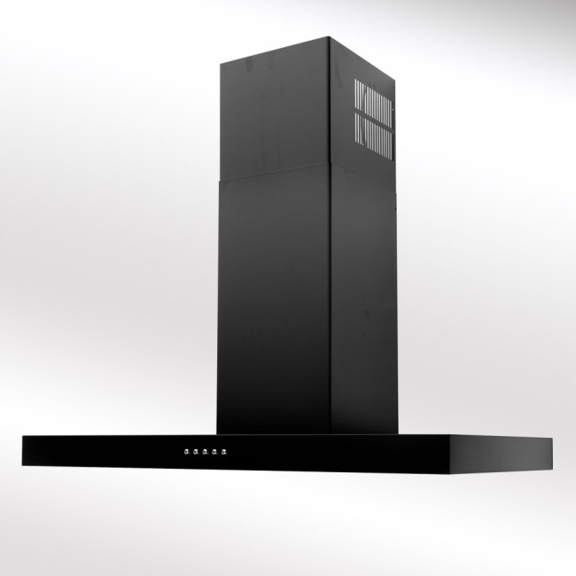 matt black cooker hood